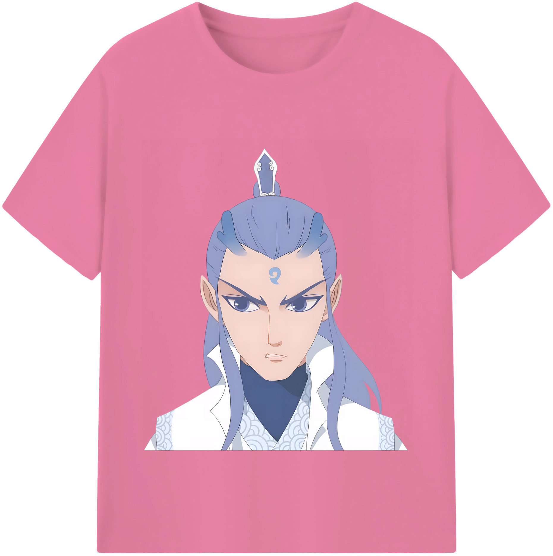 （画像用） Ne Zha 2 ナタ 魔童の大暴れ 綿100％半袖Tシャツ（フロントプリント）